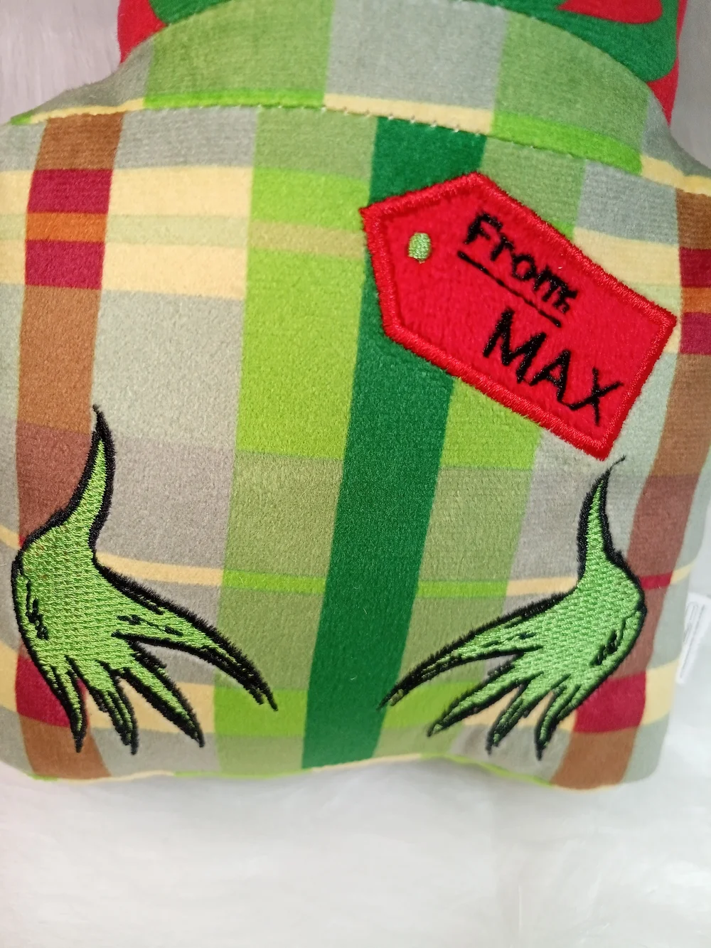 Grinch x Woof Multi-Squeaker Plush Christmas Present Dog Toy